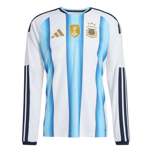 Argentinië Thuis Spelersversie Lange Mouwen Voetbalshirt 2026 - Slim Fit