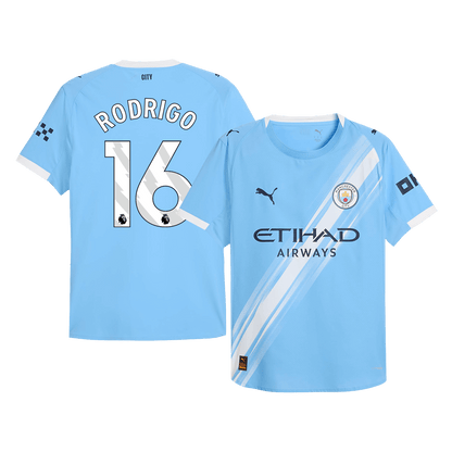 RODRIGO #16 Manchester City Thuis Spelersversie Voetbalshirt 2025/26 - Slim Fit