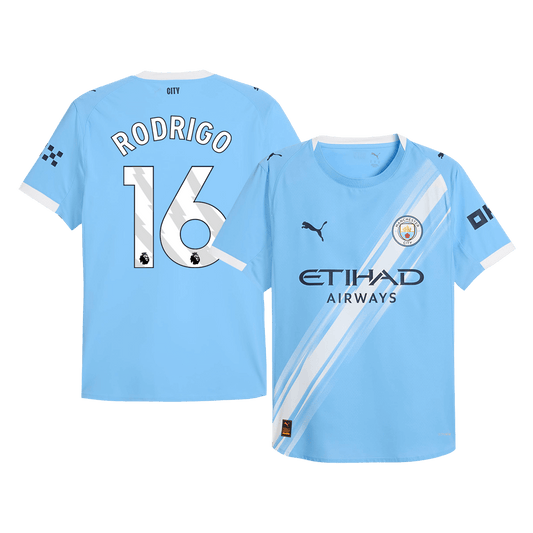 RODRIGO #16 Manchester City Thuis Spelersversie Voetbalshirt 2025/26 - Slim Fit