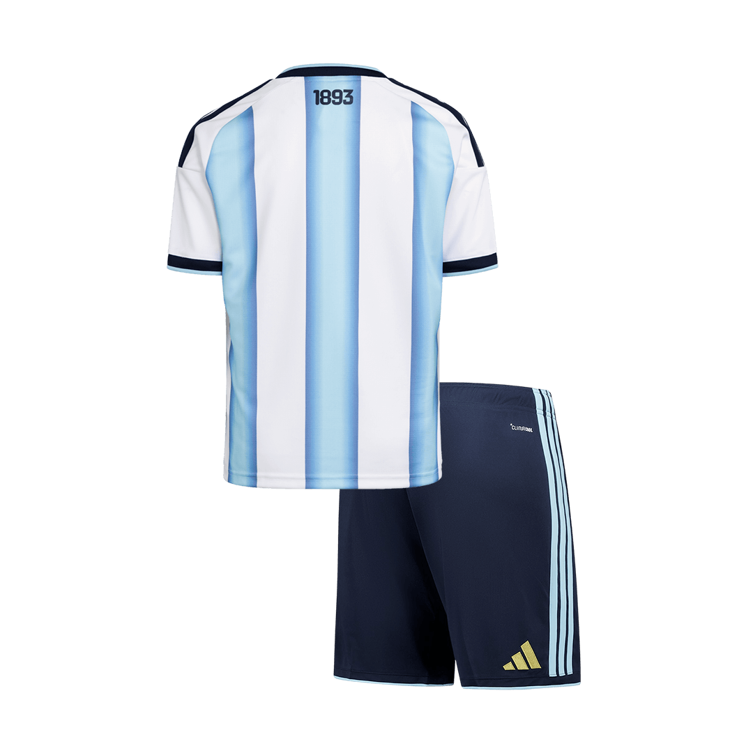 Kinder Argentinië Thuis Tenue 2025/26 - achterkant