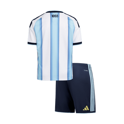 Kinder Argentinië Thuis Tenue 2025/26 - achterkant