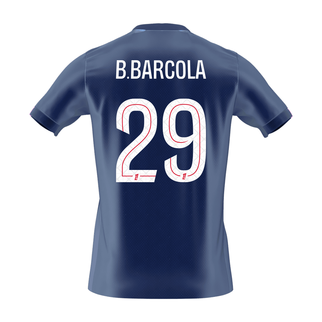 B.BARCOLA #29 Heren PSG Thuis Voetbalshirt 2025/26 [PREMIUM] - extra