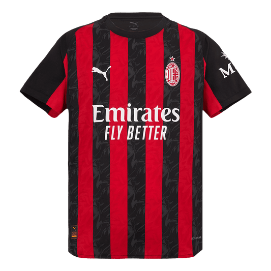 AC Milan Thuis Spelersversie Voetbalshirt 2025/26 - Slim Fit