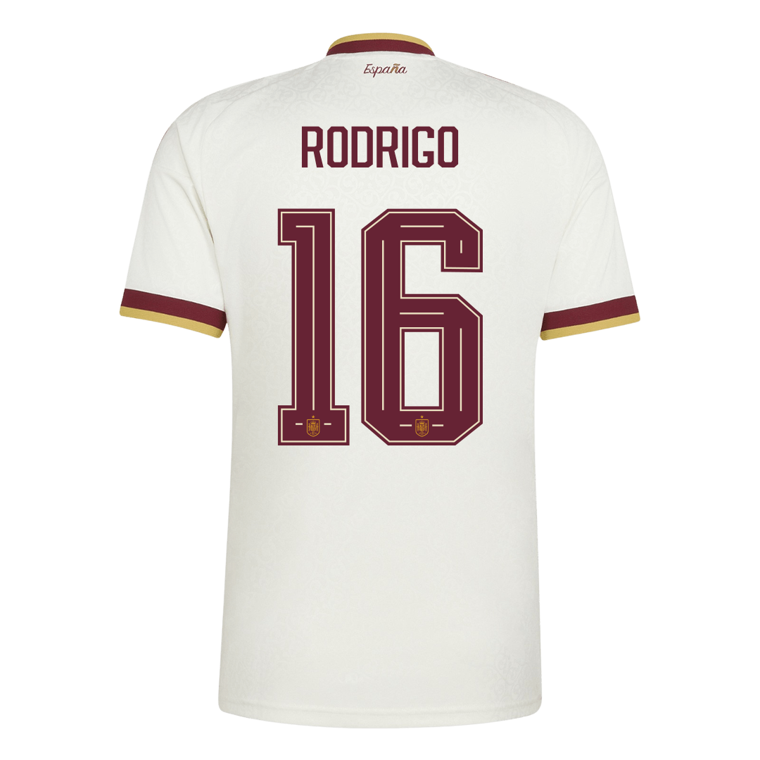 RODRIGO #16 Heren Spanje uitshirt WK Voetbal 2026