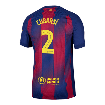 CUBARSí #2 Barcelona Thuis Spelersversie Voetbalshirt 2025/26 - UCL - Slim Fit - foto 13
