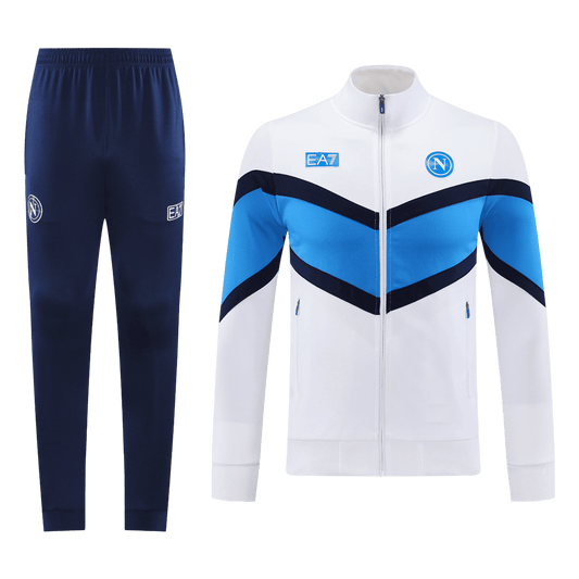 Napoli Trainingsjack Set(Jas+Broek) 2025/26 White football shirt