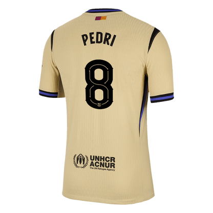 PEDRI #8 Barcelona Uit Spelersversie Voetbalshirt 2025/26 - UCL - Slim Fit - achterkant