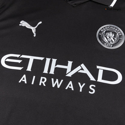 Heren Manchester City Uit Lange Mouwen Voetbalshirt 2025/26 - model