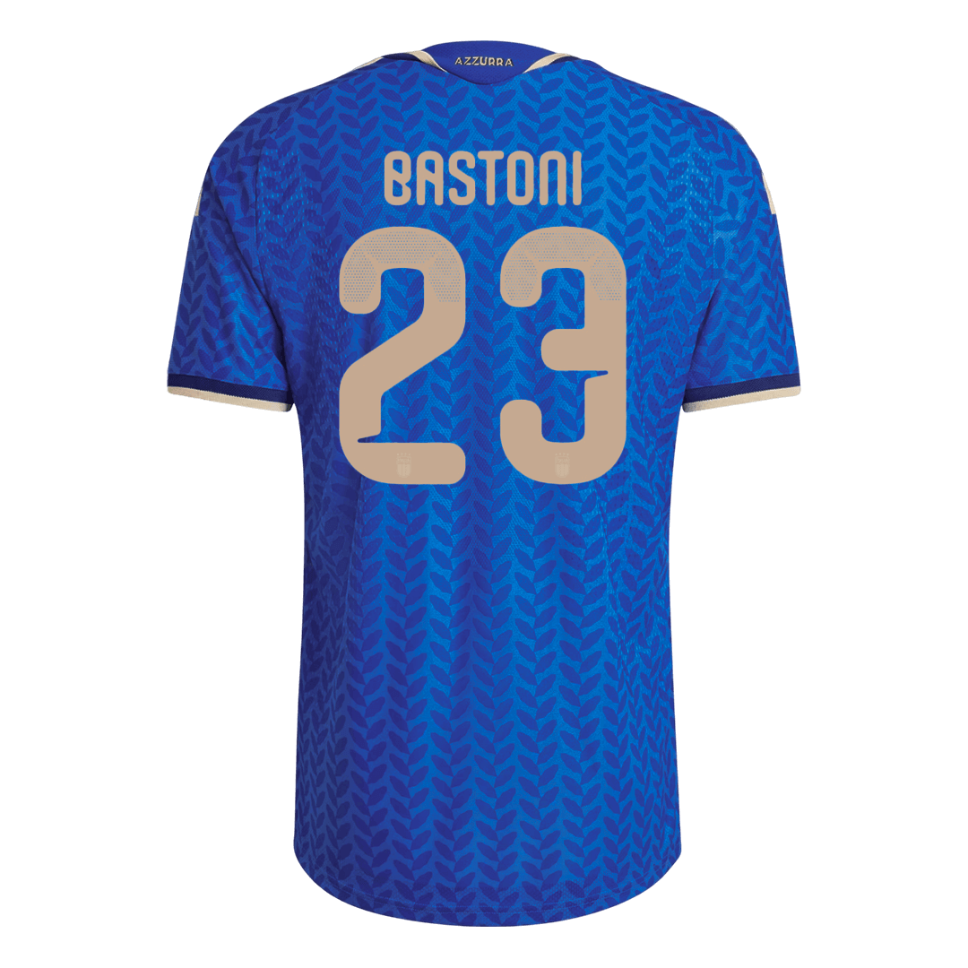 BASTONI #23 Italië Thuis Spelersversie Voetbalshirt WK Voetbal 2026 - Slim Fit - achterkant