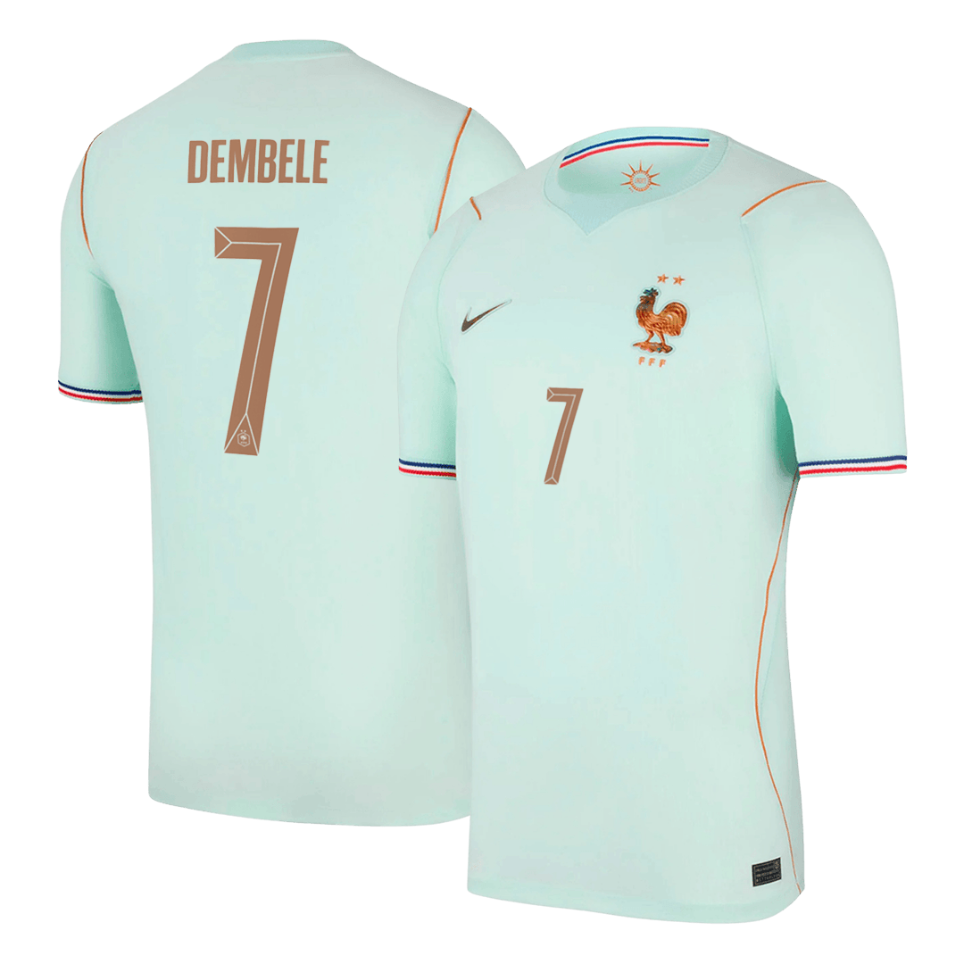 DEMBELE #7 Heren Frankrijk Uit Voetbalshirt WK Voetbal 2026 - voorkant