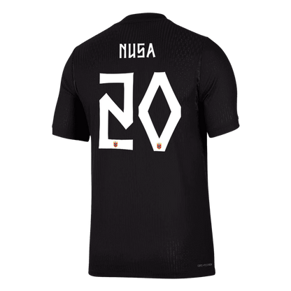 NUSA #20 Noorwegen Uit Spelersversie Voetbalshirt WK Voetbal 2026 - Slim Fit - detail