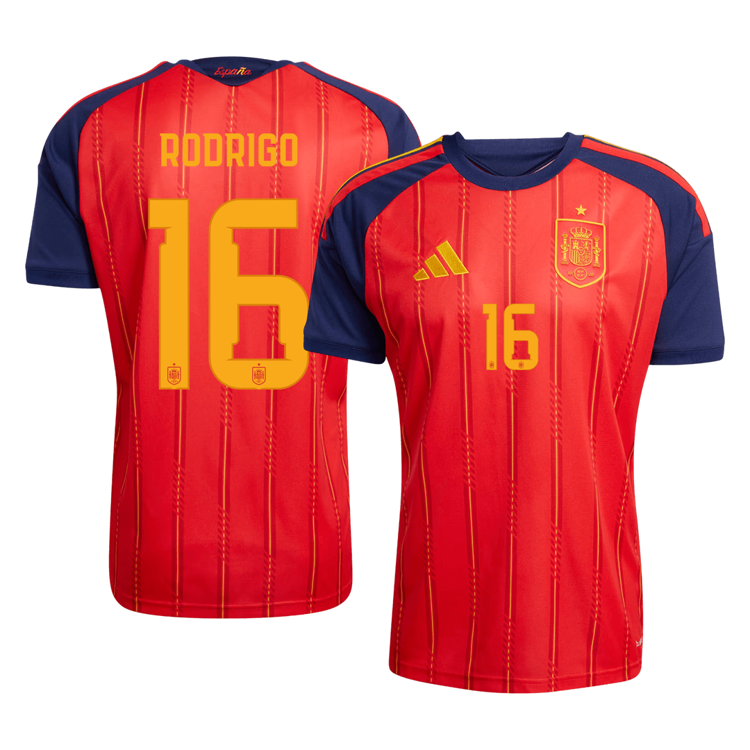 RODRIGO #16 Heren Spanje thuisshirt 2026 [PREMIUM]