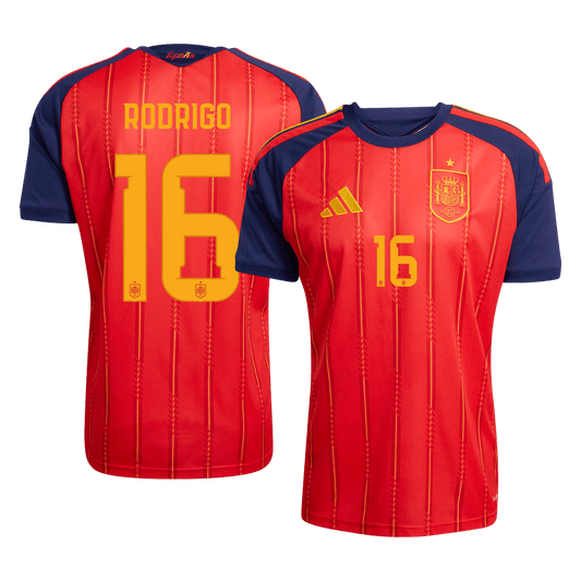RODRIGO #16 Heren Spanje thuisshirt 2026 [PREMIUM]