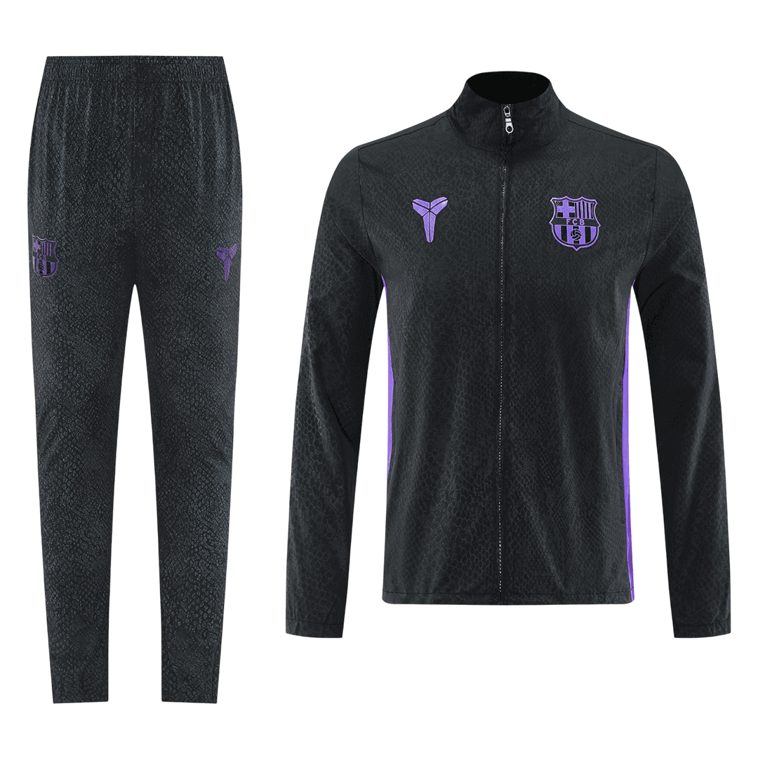Barcelona Trainingsjack Set(top+broek) 2025/26 Black football shirt