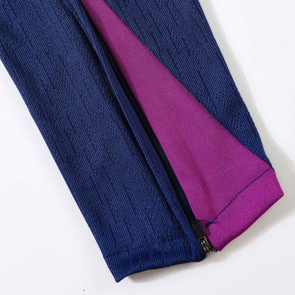 Barcelona Joggingpak met rit Set(top+broek) 2025/26 Purple - achterkant