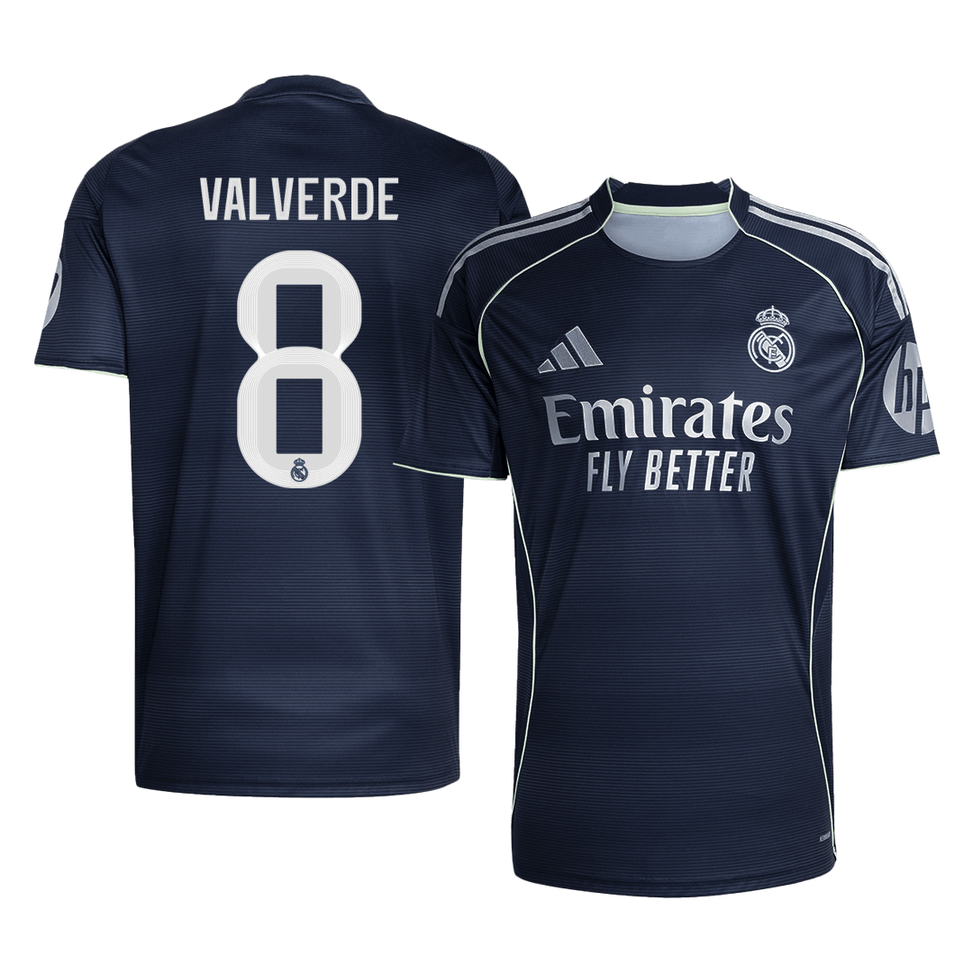 VALVERDE #8 Heren Real Madrid Uit Voetbalshirt 2025/26