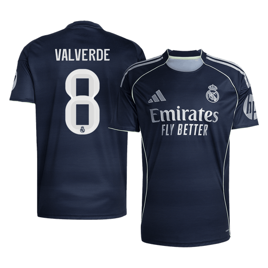 VALVERDE #8 Heren Real Madrid Uit Voetbalshirt 2025/26