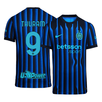 THURAM #9 Inter Milan Thuis Spelersversie Voetbalshirt 2025/26 - Slim Fit