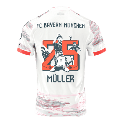 MüLLER Special #25 Heren Bayern Munich Uit Voetbalshirt 2025/26 - zijkant
