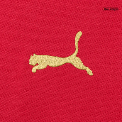 Heren Marokko Thuis Voetbalshirt WK Voetbal 2026 - close-up