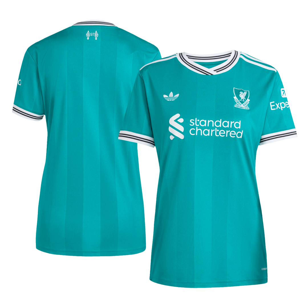 Dames Liverpool Derde Voetbalshirt 2025/26 - achterkant
