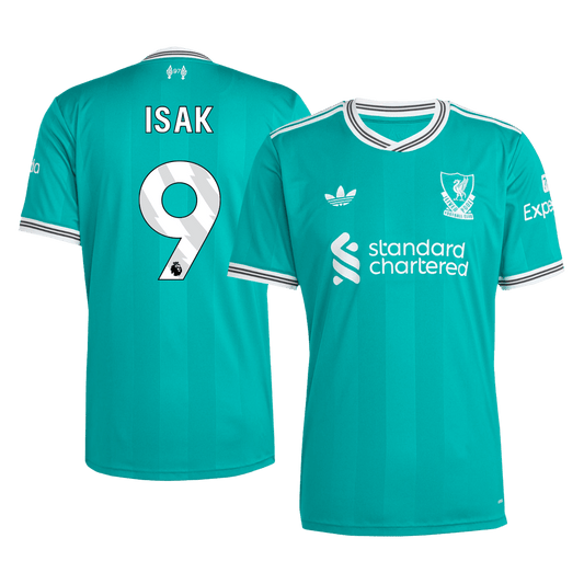 ISAK #9 Heren Liverpool Derde Voetbalshirt 2025/26