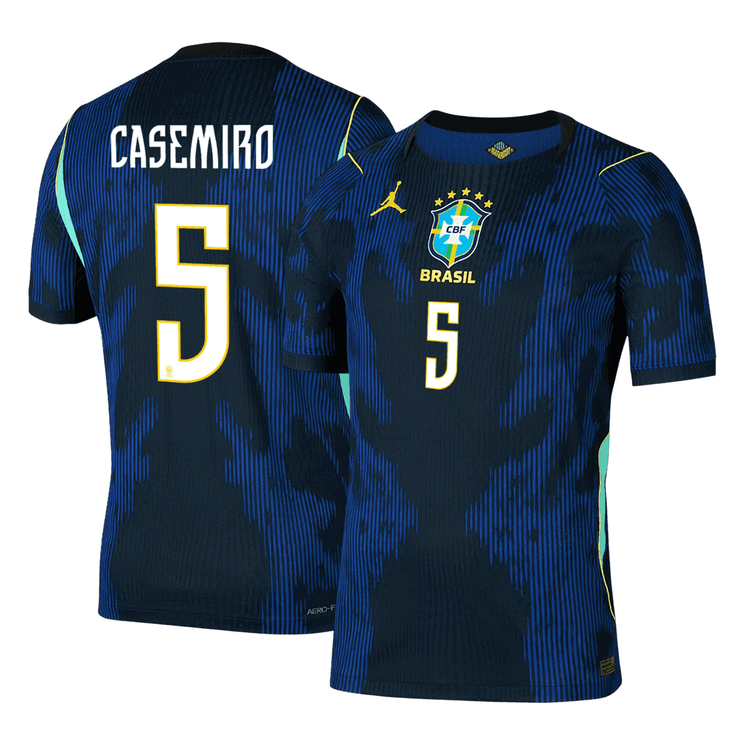 CASEMIRO #5 Brazilië Spelersversie uitshirt WK Voetbal 2026 - slim fit