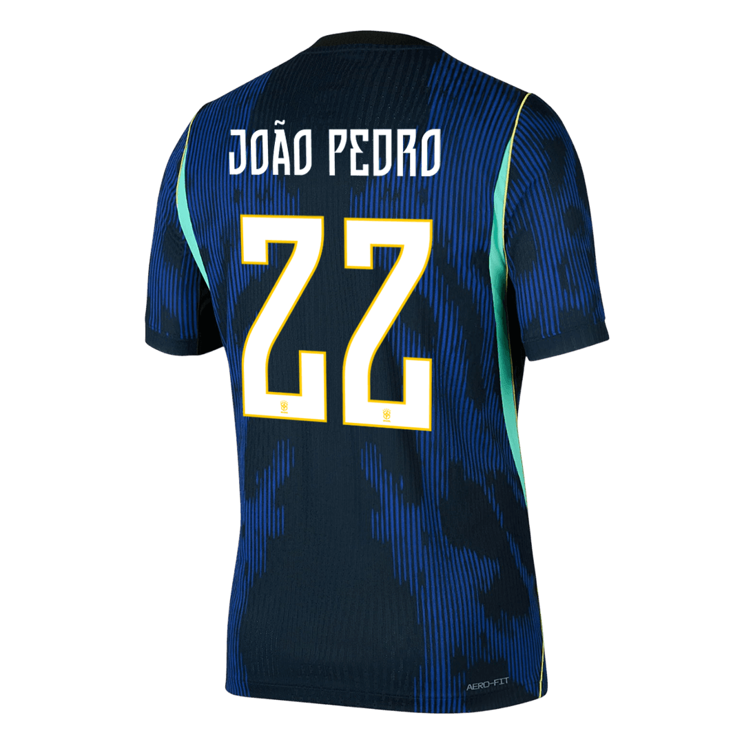 JOÃO PEDRO #22 Brazilië Spelersversie uitshirt WK Voetbal 2026 - slim fit
