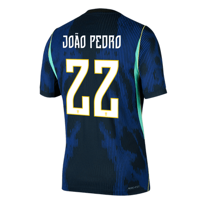 JOÃO PEDRO #22 Brazilië Spelersversie uitshirt WK Voetbal 2026 - slim fit