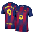 LEWANDOWSKI #9 Barcelona Spelersversie thuisshirt 2025/26 -UCL - slim fit