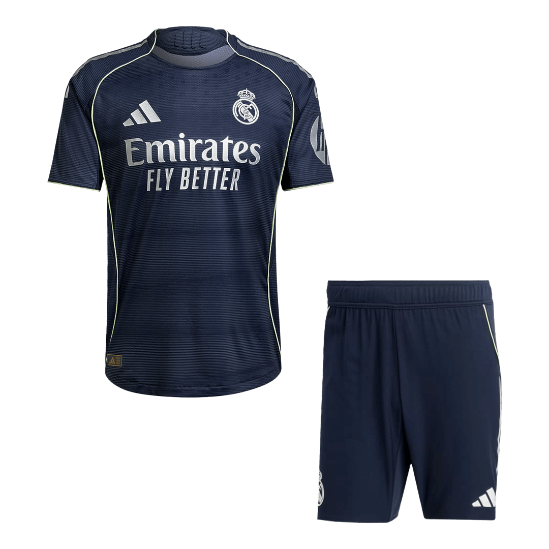 Real Madrid Uit Spelersversie Set 2025/26 - Slim Fit football shirt