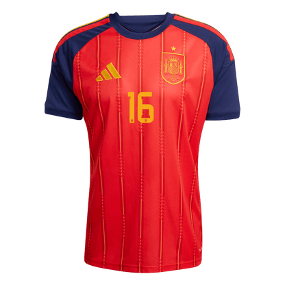 RODRIGO #16 Heren Spanje thuisshirt 2026 [PREMIUM]