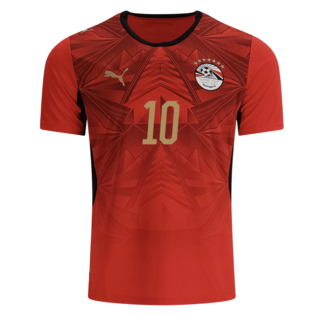 M.SALAH #10 Heren Egypte Thuis Voetbalshirt WK Voetbal 2026 - voorkant