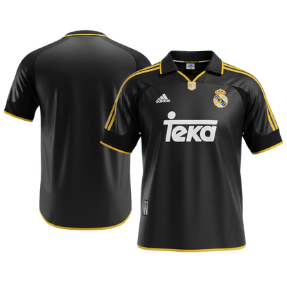 Retro Real Madrid Uit Voetbalshirt 1999/01 - detail