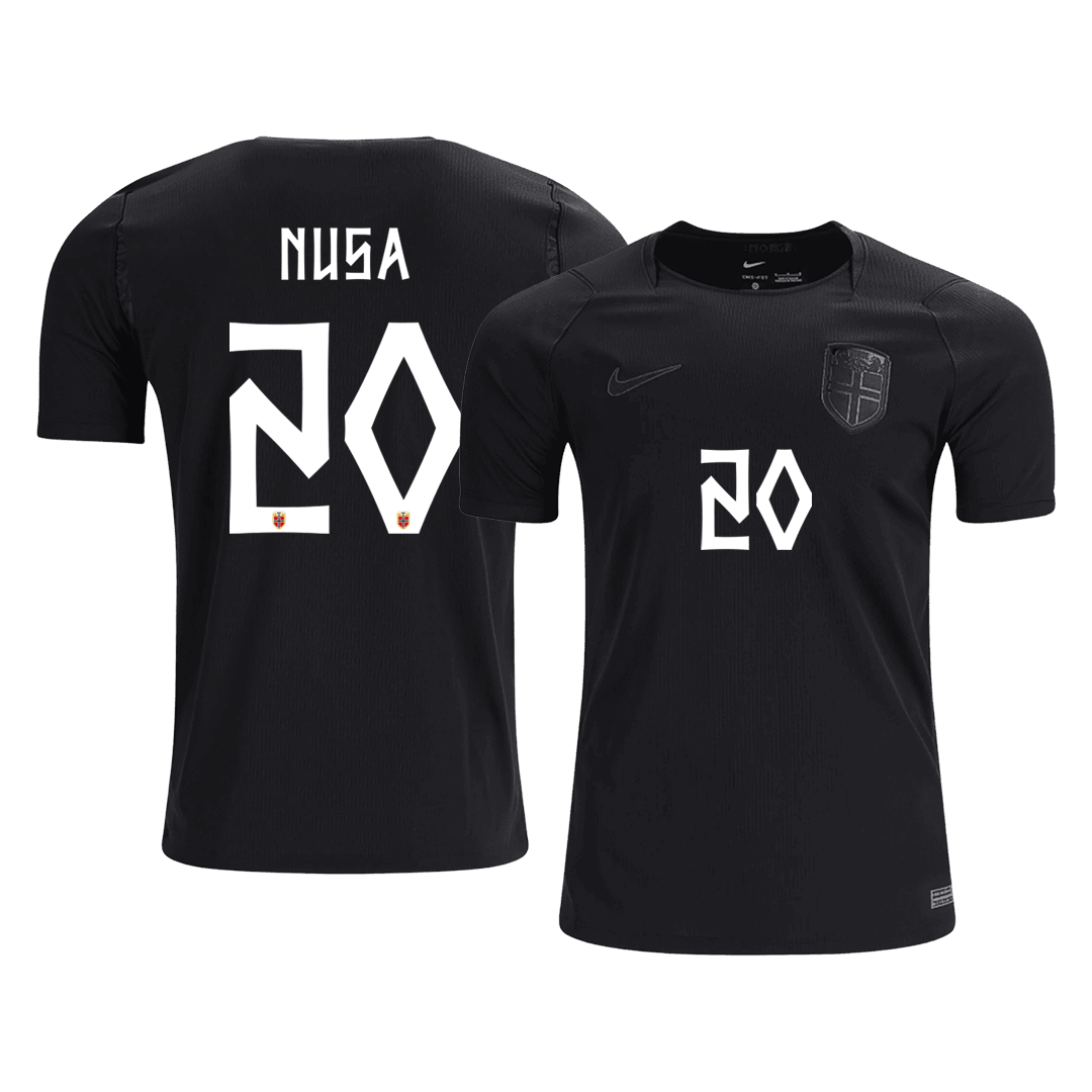 NUSA #20 Heren Noorwegen Uit Voetbalshirt WK Voetbal 2026 - voorkant
