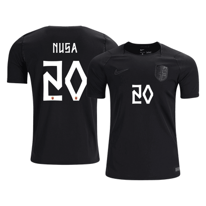 NUSA #20 Heren Noorwegen Uit Voetbalshirt WK Voetbal 2026 - voorkant