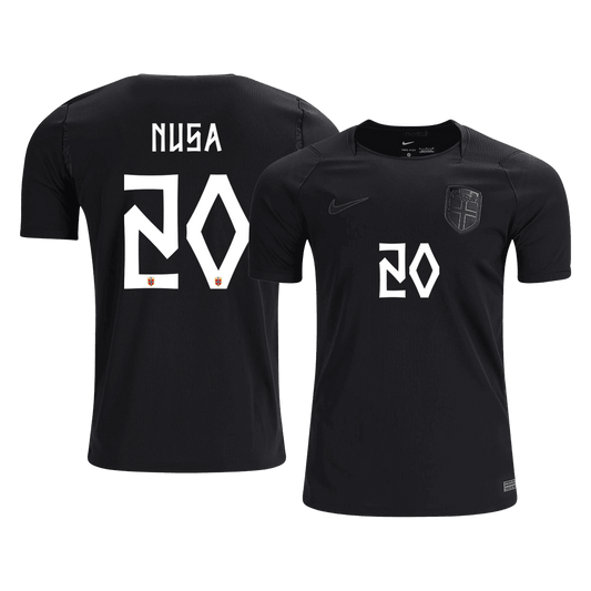 NUSA #20 Heren Noorwegen Uit Voetbalshirt WK Voetbal 2026 - voorkant