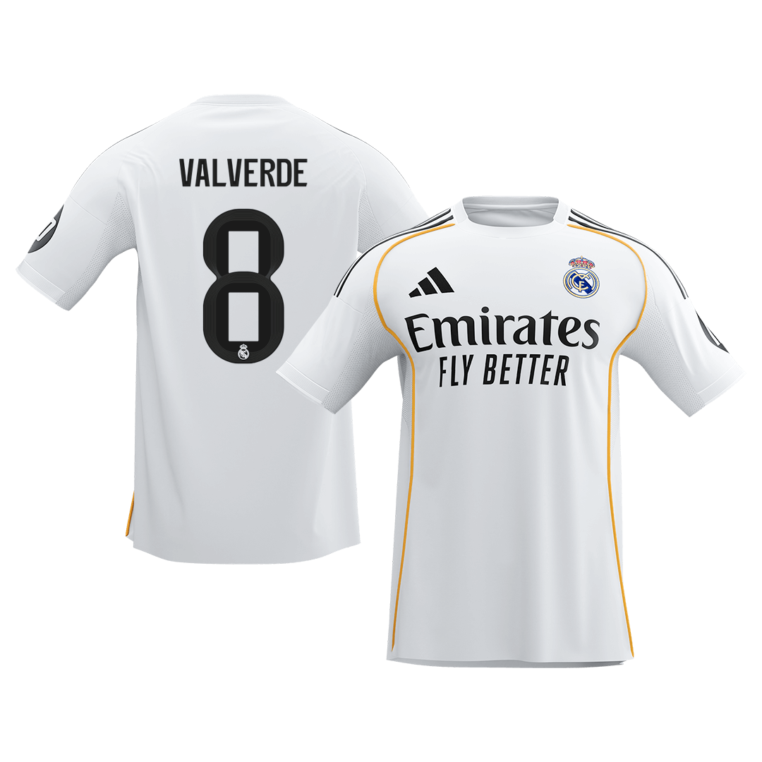 VALVERDE #8 Heren Real Madrid Thuis Voetbalshirt 2025/26 [PREMIUM]