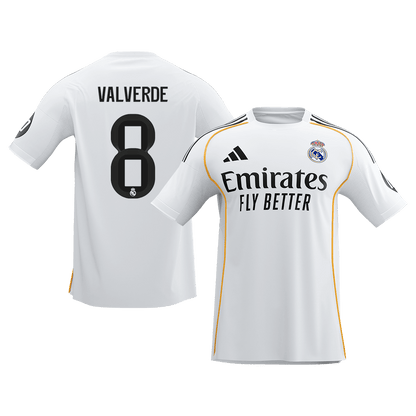 VALVERDE #8 Heren Real Madrid Thuis Voetbalshirt 2025/26 [PREMIUM]
