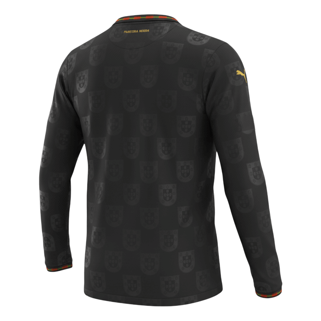 Heren Portugal Lange Mouwen Voetbalshirt 2026 - achterkant