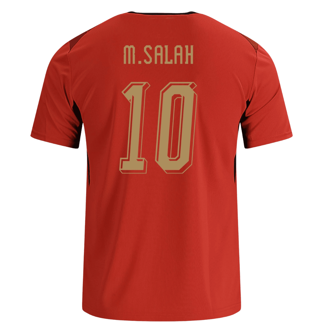 M.SALAH #10 Heren Egypte Thuis Voetbalshirt WK Voetbal 2026 - achterkant