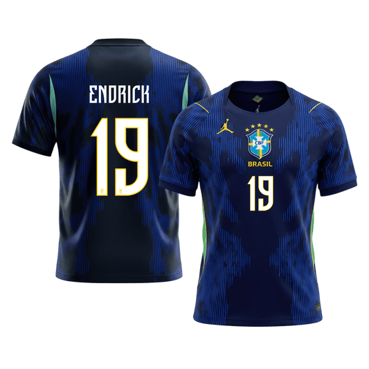 ENDRICK #19 Heren Brazilië uitshirt WK Voetbal 2026