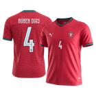 RÚBEN DIAS #4 Maillot Domicile Portugal Homme Coupe du Monde 2026