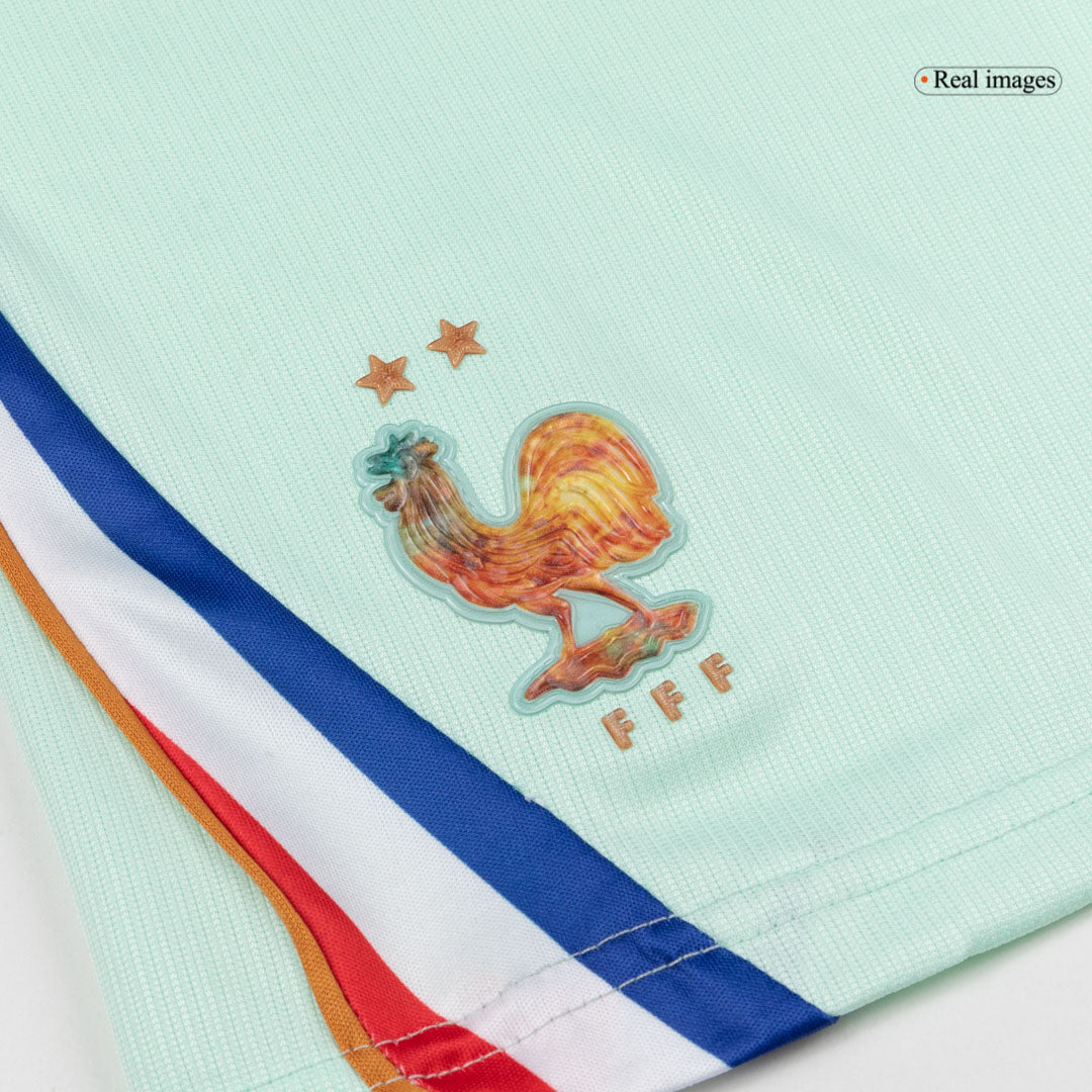 Kinder Frankrijk Uit Tenue WK Voetbal 2026 - detail