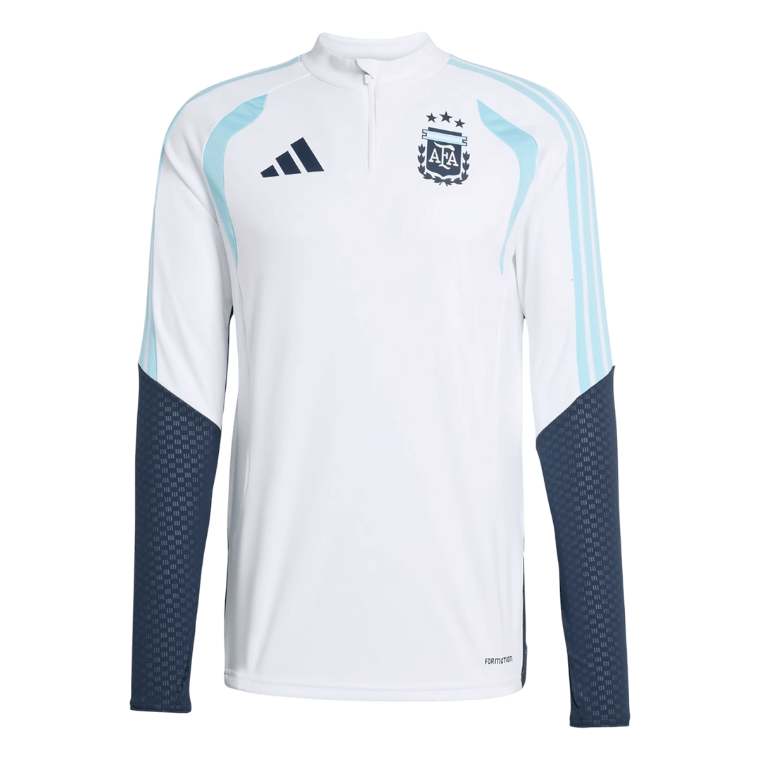 Argentinië Joggingpak met rit Set(top+broek) 2026 White football shirt