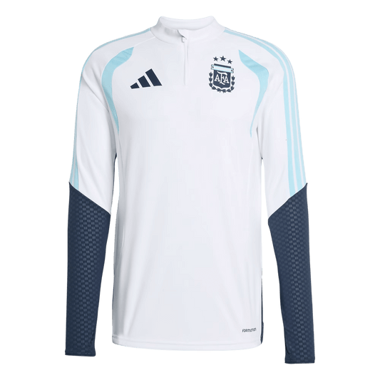 Argentinië Joggingpak met rit Set(top+broek) 2026 White football shirt