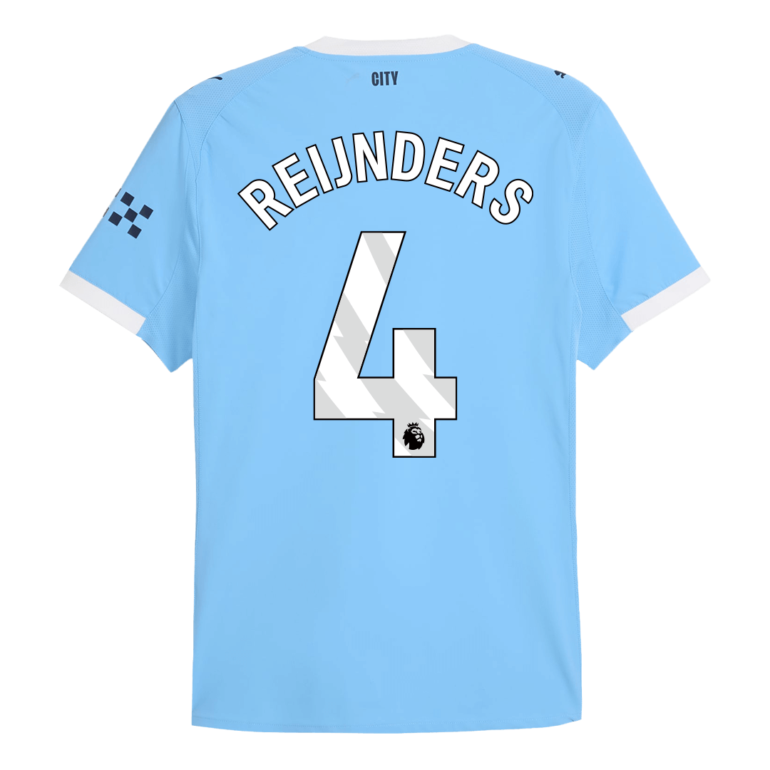 REIJNDERS #4 Manchester City Thuis Spelersversie Voetbalshirt 2025/26 - Slim Fit - foto 13
