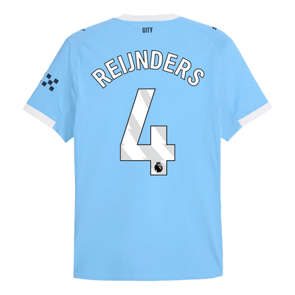 REIJNDERS #4 Manchester City Thuis Spelersversie Voetbalshirt 2025/26 - Slim Fit - foto 13