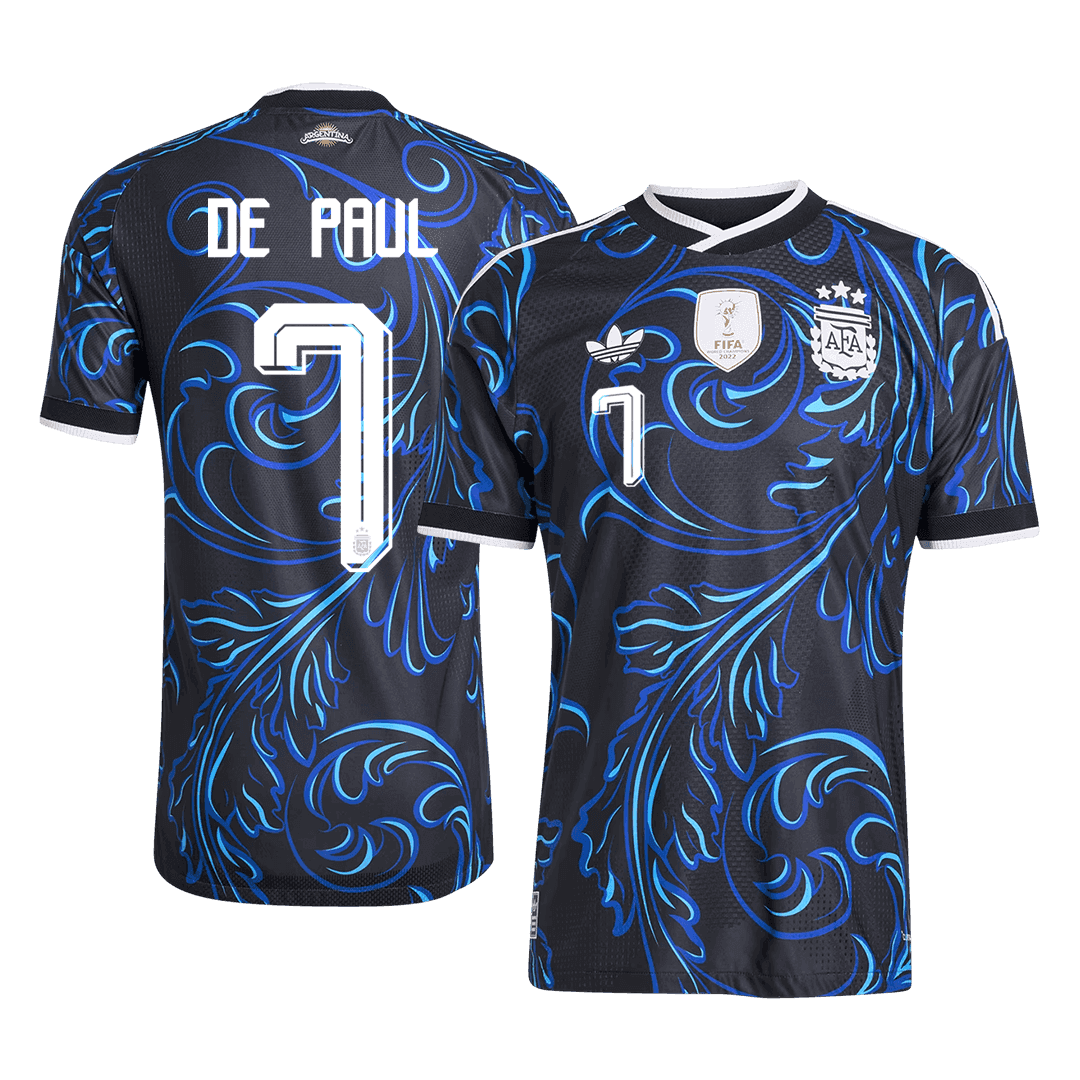 DE PAUL #7 Argentinië Spelersversie uitshirt WK Voetbal 2026 - slim fit