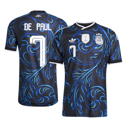 DE PAUL #7 Argentinië Spelersversie uitshirt WK Voetbal 2026 - slim fit